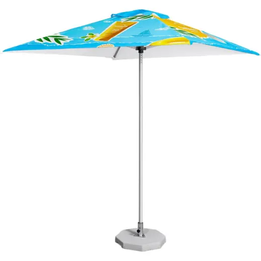 Fade Resistant Parasol Single Round Pole 2m x 2m Branded